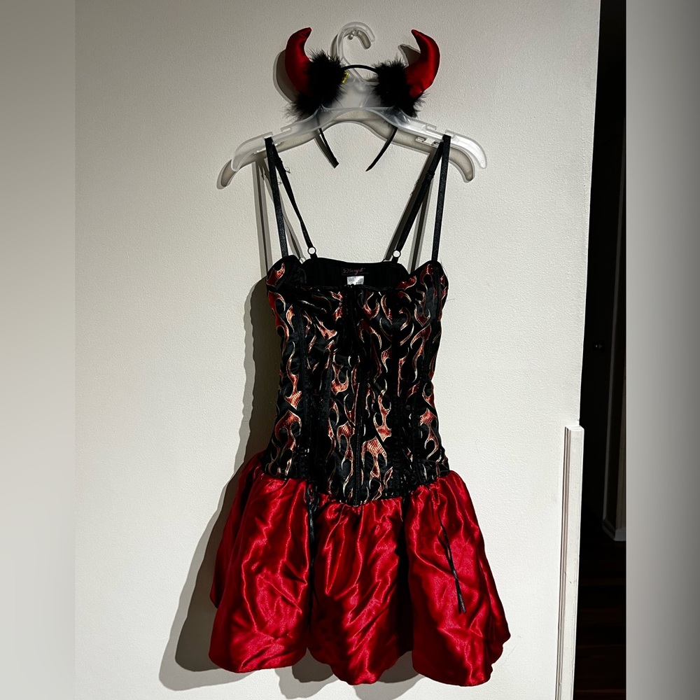 Sexy Satin Devil Costume